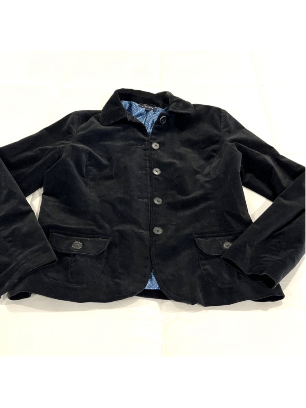 Size M ( 10-12 ) Land’s End Women’s Jacket Button Up Black